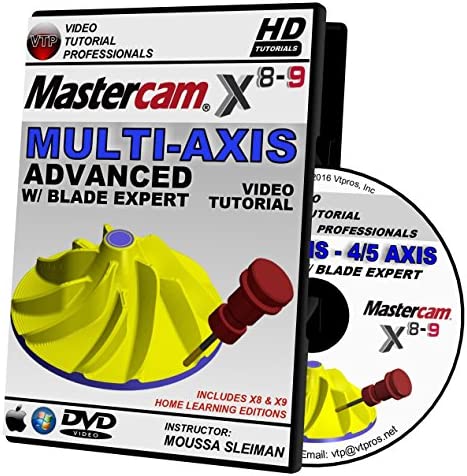 Amazon.com: Mastercam X8-X9 2D Mill, 3D Advanced Mill, Lathe & C-Y Axis, Solids, & Multi-axi