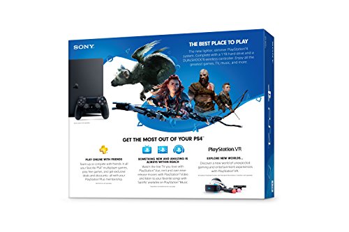 Amazon.com: PlayStation 4 Slim 1TB Console - Black (Renewed) : Video Games