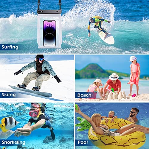 Amazon.com: Large Floating Waterproof Phone Pouch [with Sealing Strip], Cell Phone Dry Bag for iPhon