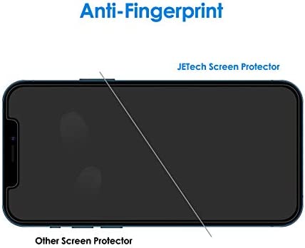 JETech Privacy Screen Protector for iPhone 12 Pro Max 6.7-Inch, Anti Spy Tempered Glass Film, 2-Pack