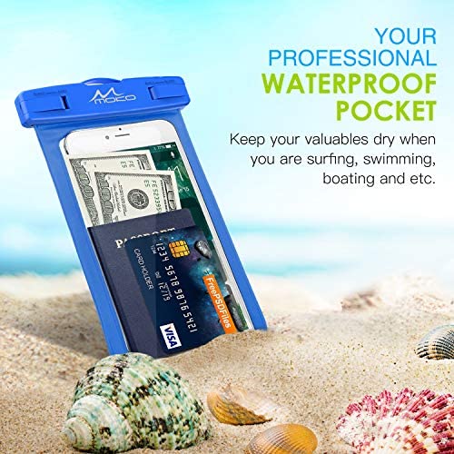 Amazon.com: MoKo Waterproof Phone Pouch Holder [4 Pack], Underwater Phone Case Bag with Lanyard Comp