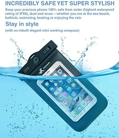 Amazon.com: Voxkin Premium Quality Universal Waterproof Case with Armband, Compass, Lanyard - Best W