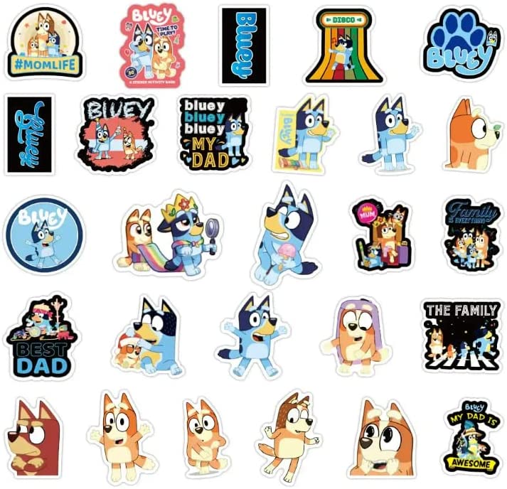 50 Cartoon Stickers Colorful Aesthetic VSCO Vinyl/PVC Waterproof Decals for Water Bottle, Hydroflask