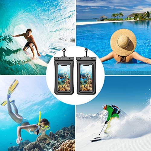 Amazon.com: Syncwire Waterproof Phone Pouch, 2 Pack IPX8 Universal Waterproof Case Underwater Dry Ba