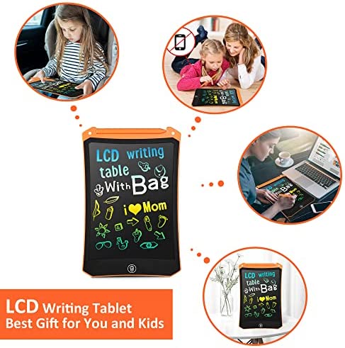 LEYAOYAO LCD Writing Tablet, Colorful Drawing Tablet with Protect Bag, Kids Drawing Pad 8.5 Inch Doo