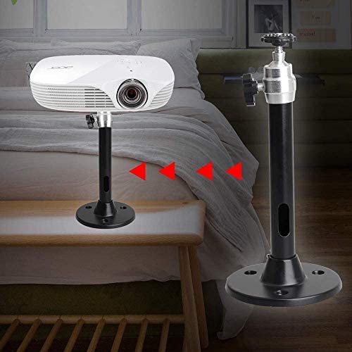 YiePhiot Mini Ceiling Wall Projector Mount Stand Compatible with QKK, DR.J, DBPOWER, Anker, VANKYO,