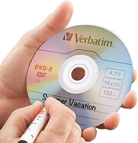 Amazon.com: Verbatim DVD-R Blank Discs AZO Dye 4.7GB 16X Recordable Disc - 25 Pack Spindle : Electro