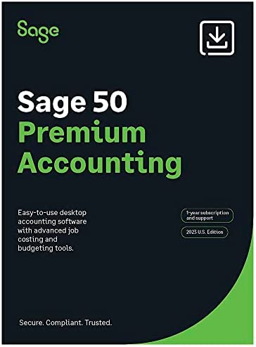 Amazon.com: Sage 50 Premium Accounting 2023 U.S. 1-User 1-Year Subscription Small Business Accountin