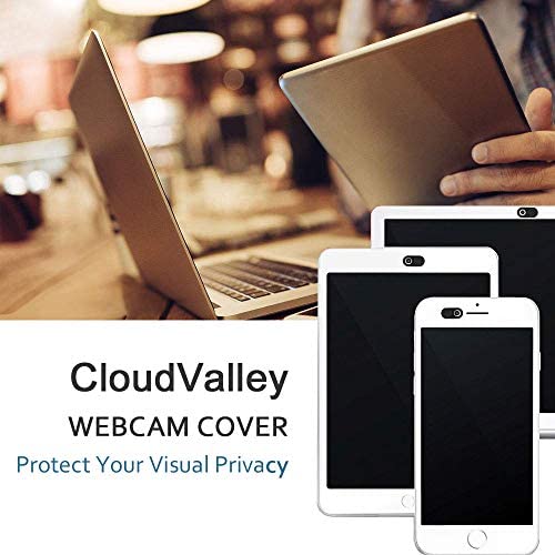 CloudValley Camera Cover Slide, 0.023Inch Ultra-Thin Black&White, Web Webcam Cover for MacBook a