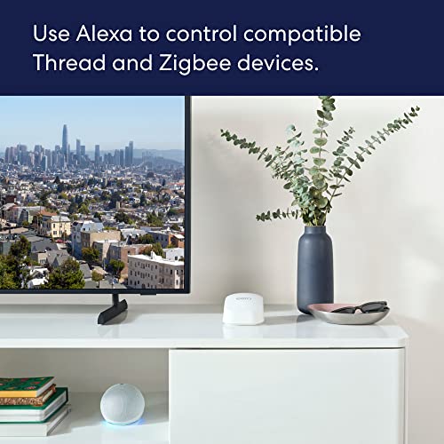 Introducing Amazon eero 6+ dual-band mesh Wi-Fi 6 system, with built-in Zigbee smart home hub and 16