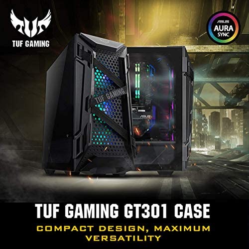 Amazon.com: ASUS TUF Gaming GT301 Mid-Tower Compact Case for ATX Motherboards with honeycomb Front P