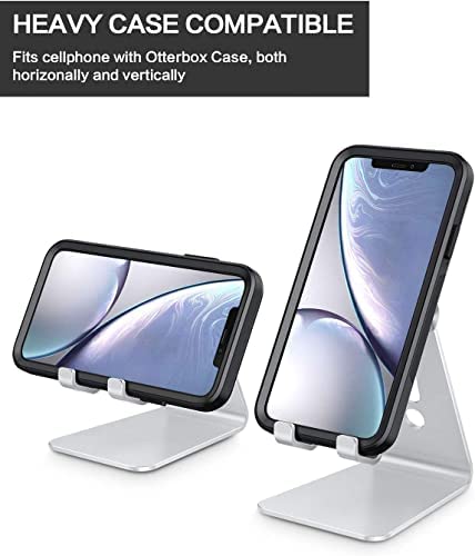 Amazon.com: OMOTON Adjustable Cell Phone Stand, C2 Aluminum Desktop Phone Dock Holder Compatible wit