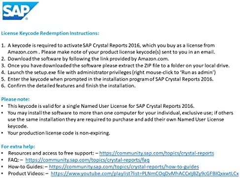 Amazon.com: SAP Crystal Reports 2016 Reporting software [32 Bit] [PC Download] : Software