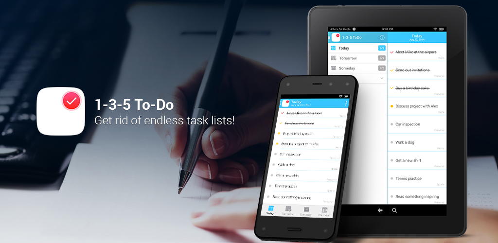 1-3-5 To-Do - Daily todo task list, time and productivity manager