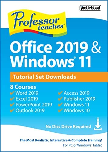 Amazon.com: Professor Teaches Office 2019 & Windows 11 [PC Download] : Software