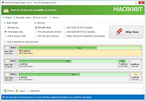 Amazon.com: Disk Wiping Software – Macrorit Data Wiper Pro+ [Download] | Software Registration Code