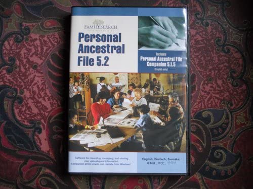 Amazon.com: Personal Ancestral File 5.2 (Includes Personal Ancestral File Companion 5.1.5)