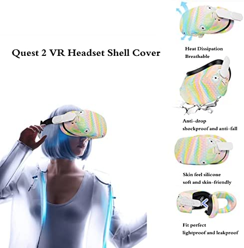 Amazon.com: for Oculus Quest 2 Accessories, Quest 2 VR Silicone Face Cover, VR Shell Cover,Quest 2 T