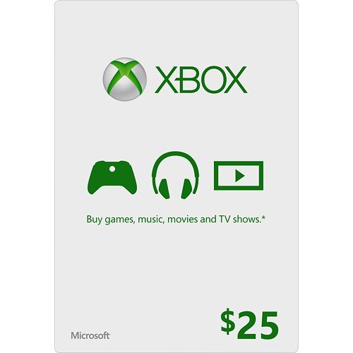 Amazon.com: Microsoft Xbox Gift Card $25 (Physical Card) : Video Games