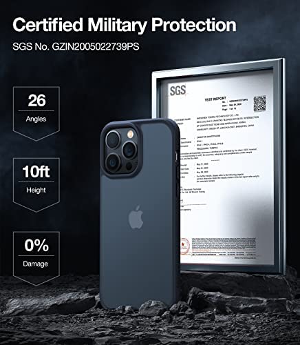 Amazon.com: TORRAS Shockproof Designed for iPhone 14 Pro Case, [Military-Grade Drop Tested] Transluc