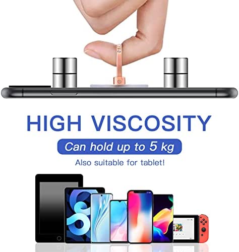 YINHEXI 2 Pcs Transparent Phone Ring Stand Holder Cell Phone Ring Holder Finger Grip 360 Degree Rota