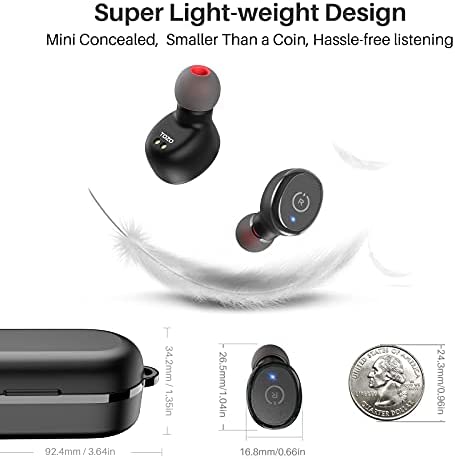 Amazon.com: TOZO T10 Bluetooth 5.3 Wireless Earbuds with Wireless Charging Case IPX8 Waterproof Ster