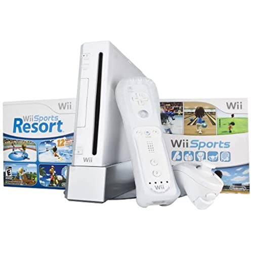 Amazon.com: Wii Bundle with Wii Sports & Wii Sports Resort - White : Video Games