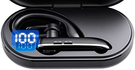 EUQQ Bluetooth Earpiece for Cellphone, Bluetooth V5.1 Headset Wireless Headphone with Noise Cancelin