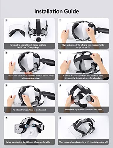 Amazon.com: NexiGo Head Strap for Oculus Quest 2, Replacement for Elite Strap, Adjustable Head Strap