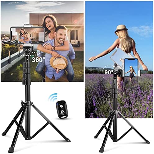 Amazon.com: UBeesize Selfie Stick Tripod, 51" Extendable Tripod Stand with Bluetooth Remote for Cell