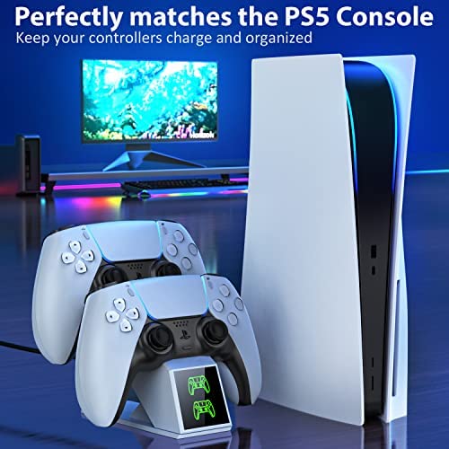 Amazon.com: PS5 Controller Charger Charging Station, Dual PS5 Remote Charger Dock with Fast Charging