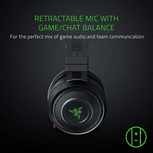 Razer Nari Ultimate Wireless 7.1 Surround Sound Gaming Headset: THX Audio & Haptic Feedback - Au