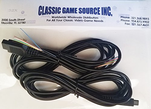 Amazon.com: Two 8FT 9 Pin Replacement Cable Cord Wires to Repair Commodore Amiga CD32 Controller Joy