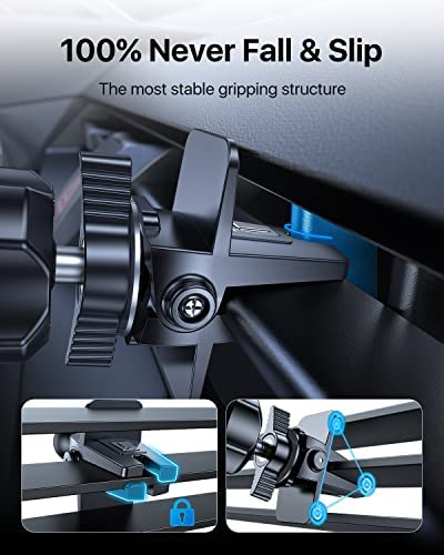 andobil Car Phone Holder Mount [2023 Upgraded] Smartphone Air Vent Holder Easy Clamp Hands-Free Comp