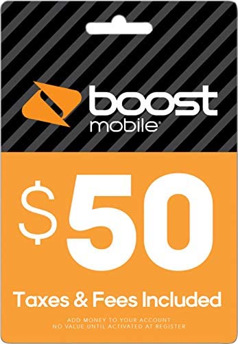 Amazon.com: Boost Mobile $50 Reboost prepaid pin (top up, reup, reboost, recharge refill) : Cell Pho