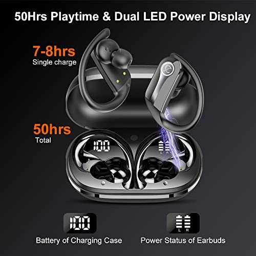 Amazon.com: DOBOPO Wireless Earbuds Bluetooth 5.3 Headphones 50Hrs Playtime Sports Earphones Earhook