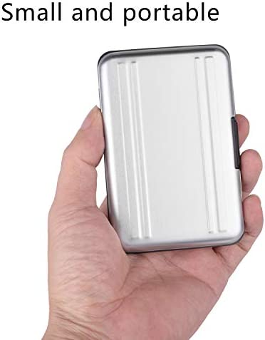 Qkenvo Aluminum Shock Resistant Carrying Box Holder Memory Card Storage Box Case Holder 8 Slots for