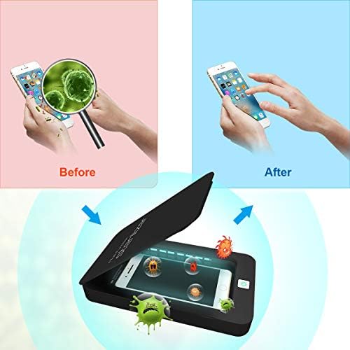 Phone Sanitizer, Clinically Proven UV Light Disinfector, Portable UVC Sterilize Box with Aromatherap