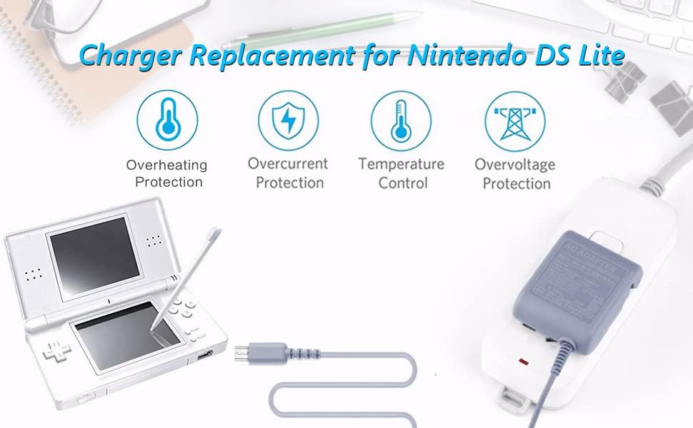 Amazon.com: DS Lite Charger Replacement for Nintendo DS Lite, AC Adapter Wall Plug Compatible with N