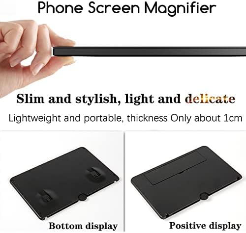 Amazon.com: 14 Inch Phone Screen Magnifier, Foldable HD Screen Magnifier Stand for Cell Phone, Scree