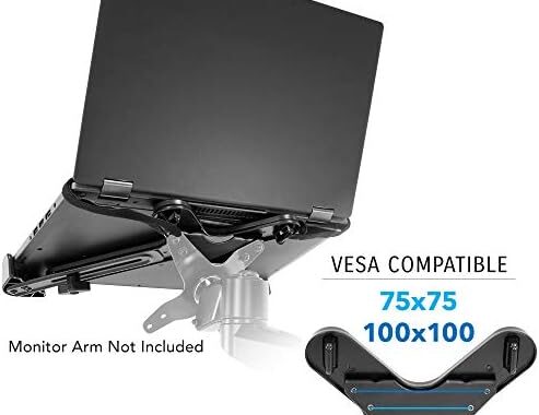 Amazon.com: Mount-It! VESA Laptop Tray [11"-17" Computers] Clamp On Notebook Holder Arm for VESA Com