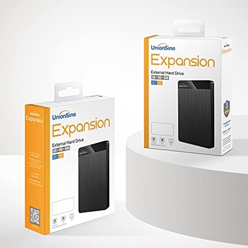 UnionSine 500GB 2.5" Ultra Slim Portable External Hard Drive HDD-USB 3.0 for PC, Mac, Laptop, PS4, X
