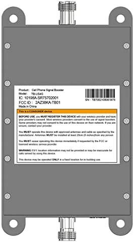 Cell Phone Signal Booster, Home Cell Phone Booster, Support All U.S. Carriers Verizon, AT&T &amp