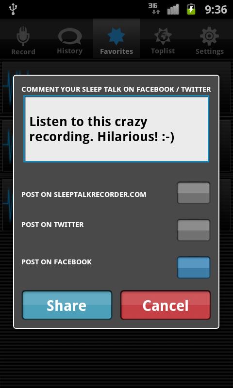 Sleep Talk Recorder