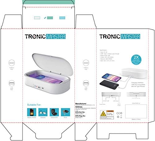 Amazon.com: TRONIC MASTER UV Phone Sanitizer， UV Light Sanitizer Box for Your Phone Device Sterilize
