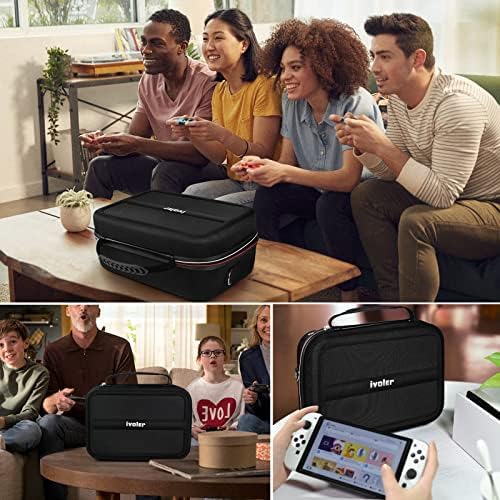 ivoler Carrying Storage Case for Nintendo Switch/For Switch OLED Model (2021),Portable Travel All Pr
