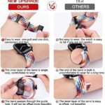 Qimela Compatible with Apple Watch Band 49mm 45mm 44mm 42mm,Stretchy Sport Solo Loop Strap with Adju