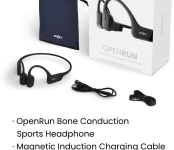 Amazon.com: SHOKZ OpenRun (AfterShokz Aeropex) - Open-Ear Bluetooth Bone Conduction Sport Headphones