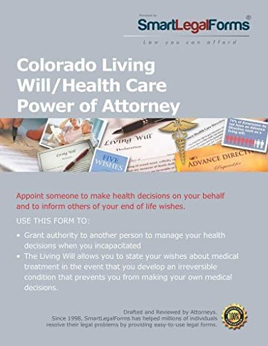 Amazon.com: Living Will and Health Care Power of Attorney - Colorado [Instant Access] : Software