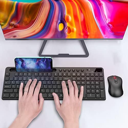 Amazon.com: Wireless Keyboard and Mouse Combo, MARVO 2.4G Ergonomic Wireless Computer Keyboard with